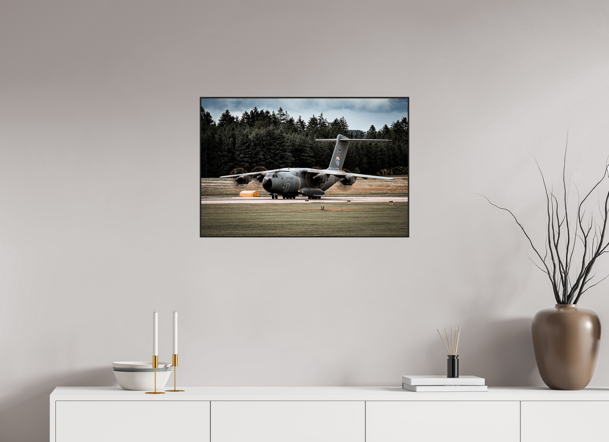 75 x 50 cm, Metal Print, ChromaLuxe HD Metal Print, Frame Aluminium ArtBox 10mm Profile, Black a400m