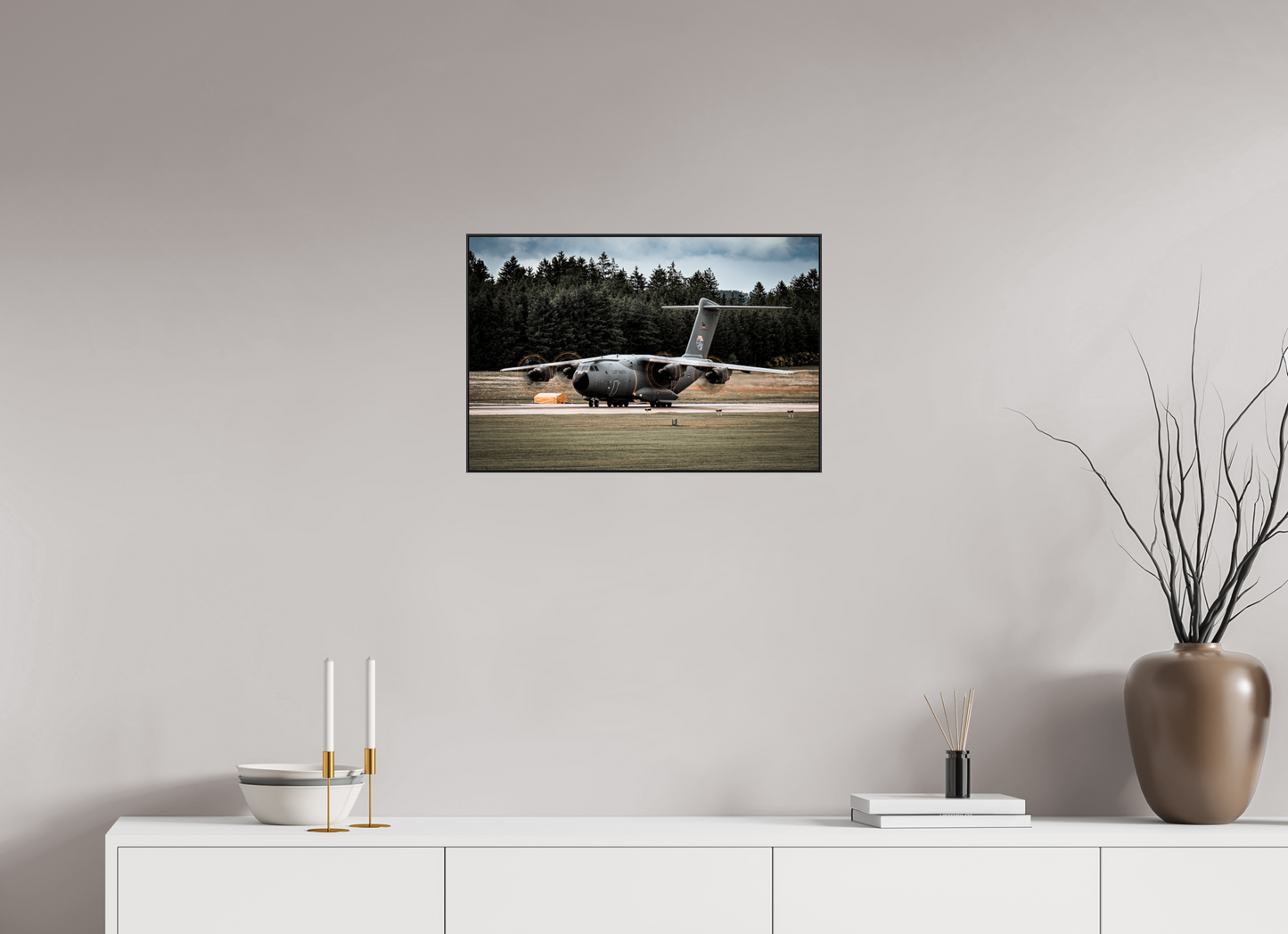 60 x 40 cm, Metal Print, ChromaLuxe HD Metal Print, Frame Aluminium ArtBox 10mm Profile, Black a400m