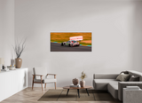 152.3 x 70 cm, Metal Print, ChromaLuxe HD Metal Print, Frame Aluminium ArtBox 10mm Profile, Black AMG lemans